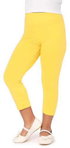 Merry Style Mädchen 3/4 Leggings aus Baumwolle MS10-226 (Gelb, 134 cm) von Merry Style