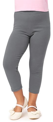 Merry Style Mädchen 3/4 Leggings aus Baumwolle MS10-226 (Grau, 122 cm) von Merry Style