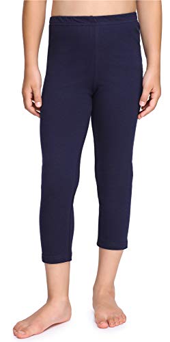 Merry Style Mädchen 3/4 Leggings aus Baumwolle MS10-226 (Marineblau, 128 cm) von Merry Style