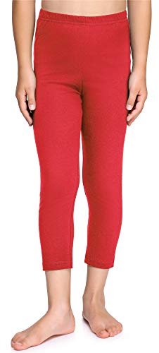 Merry Style Mädchen 3/4 Leggings aus Baumwolle MS10-226 (Rot, 110 cm) von Merry Style