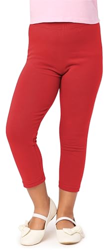 Merry Style Mädchen 3/4 Leggings aus Baumwolle MS10-226 (Rot, 152 cm) von Merry Style