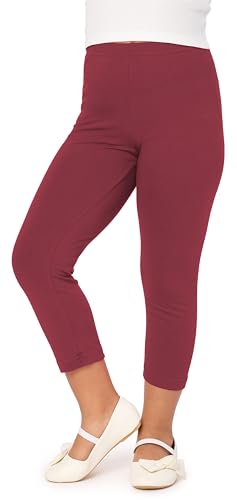 Merry Style Mädchen 3/4 Leggings aus Baumwolle MS10-226 (Weinrot, 158 cm) von Merry Style