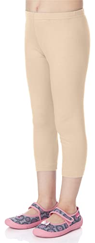 Merry Style Mädchen 3/4 Leggings aus Viskose MS10-131 (Beige, 116 cm) von Merry Style