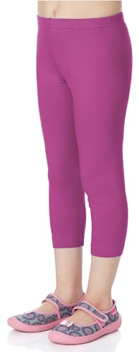 Merry Style Mädchen 3/4 Leggings aus Viskose MS10-131 (Fuchsie-2, 116 cm) von Merry Style