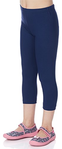 Merry Style Mädchen 3/4 Leggings aus Viskose MS10-131 (Marineblau, 134) von Merry Style