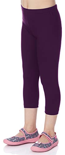 Merry Style Mädchen 3/4 Leggings aus Viskose MS10-131 (Pflaume, 110 cm) von Merry Style