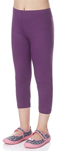 Merry Style Mädchen 3/4 Leggings aus Viskose MS10-131 (Purpur, 110 cm) von Merry Style