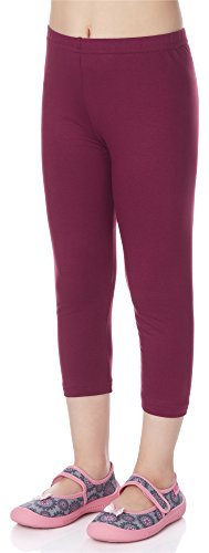 Merry Style Mädchen 3/4 Leggings aus Viskose MS10-131 (Weinrot, 116) von Merry Style