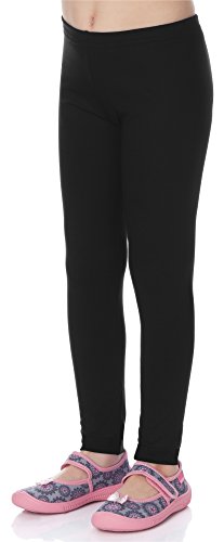 Merry Style Mädchen Lange Leggings aus Viskose MS10-130 (Schwarz, 116) von Merry Style