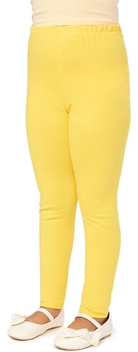 Merry Style Mädchen Lange Leggings aus Baumwolle MS10-225 (Gelb, 140 cm) von Merry Style
