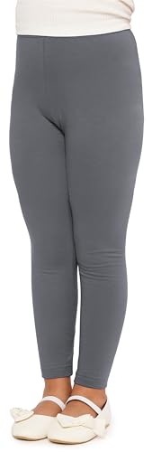 Merry Style Mädchen Lange Leggings aus Baumwolle MS10-225 (Grau, 122 cm) von Merry Style