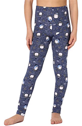 Merry Style Mädchen Lange Leggings aus Baumwolle MS10-337 (Marineblau/Pinguine, 122 cm) von Merry Style