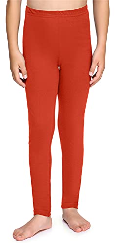 Merry Style Mädchen Lange Leggings aus Baumwolle MS10-225 (Orange,146) von Merry Style