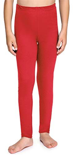 Merry Style Mädchen Lange Leggings aus Baumwolle MS10-225 (Rot, 116 cm) von Merry Style