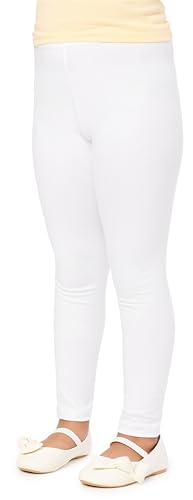 Merry Style Mädchen Lange Leggings aus Baumwolle MS10-225 (Weiß, 158 cm) von Merry Style