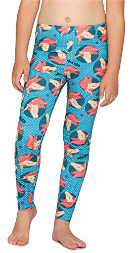 Merry Style Mädchen Lange Leggings aus Baumwolle MS10-337(Blau/Einhorn,152) von Merry Style