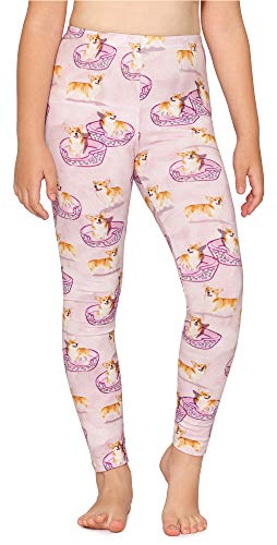 Merry Style Mädchen Lange Leggings aus Baumwolle MS10-337(Rosa/Hunde,134) von Merry Style