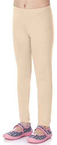 Merry Style Mädchen Lange Leggings aus Viskose MS10-130 (Beige, 122 cm) von Merry Style