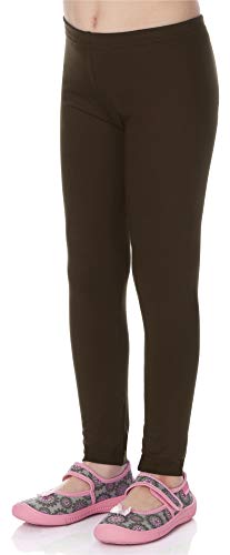 Merry Style Mädchen Lange Leggings aus Viskose MS10-130 (Braun, 158 cm) von Merry Style