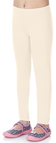 Merry Style Mädchen Lange Leggings aus Viskose MS10-130 (Ecru, 110 cm) von Merry Style