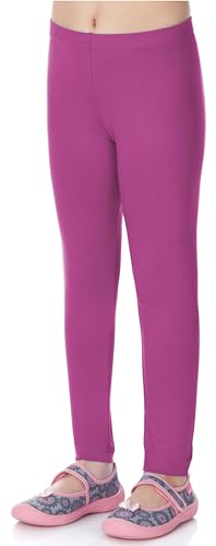 Merry Style Mädchen Lange Leggings aus Viskose MS10-130 (Fuchsie-2, 110 cm) von Merry Style