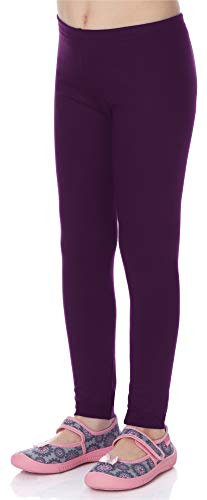 Merry Style Mädchen Lange Leggings aus Viskose MS10-130 (Pflaume, 110 cm) von Merry Style