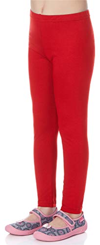 Merry Style Mädchen Lange Leggings aus Viskose MS10-130 (Rot, 110) von Merry Style