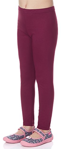 Merry Style Mädchen Lange Leggings aus Viskose MS10-130 (Weinrot, 110) von Merry Style