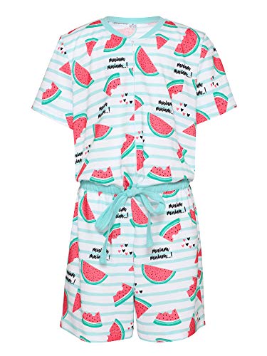Merry Style Mädchen Overall Short Schlafstrampler Strampelanzug MS10-267(Wassermelone, 110-116) von Merry Style