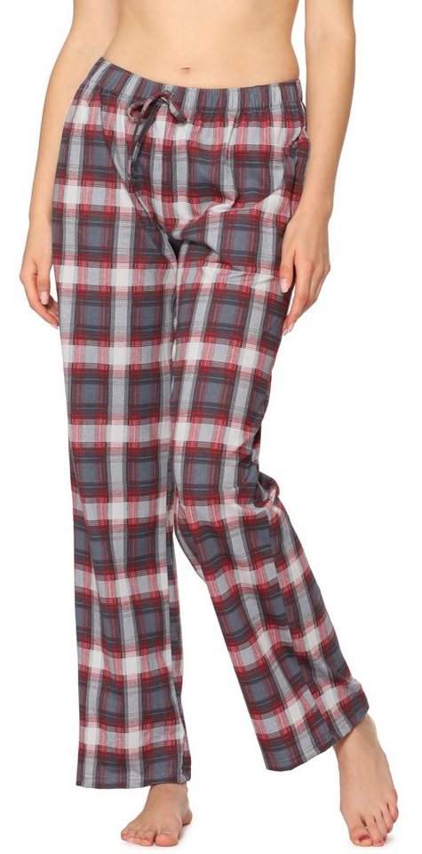 Merry Style Pyjamashorts Damen Schlafanzughose Lang MPP-001 aus Baumwolle (1-tlg) von Merry Style