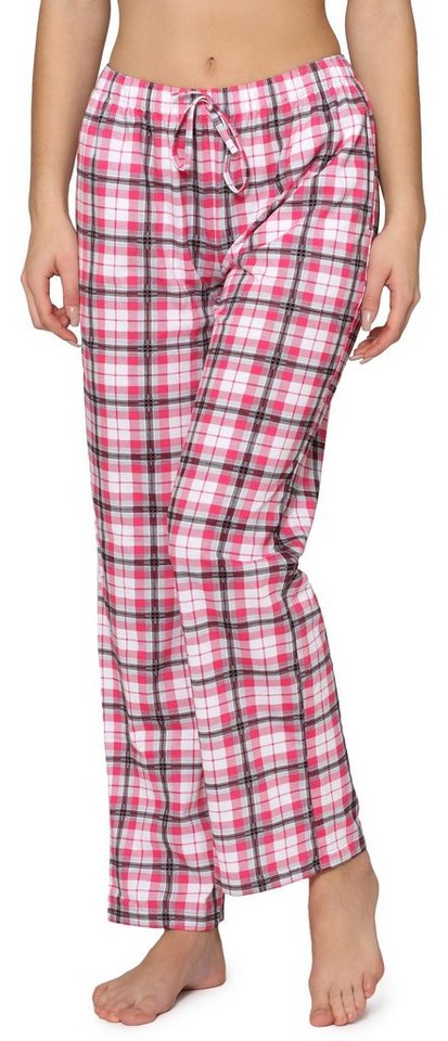 Merry Style Pyjamashorts Damen Schlafanzughose Lang MPP-001 (1-tlg) mit Taschen, elastischer Bund von Merry Style