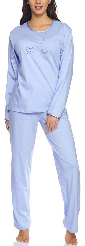 Merry Style Schlafanzug Damen Langarm Schlafanzug 91LW1 von Merry Style