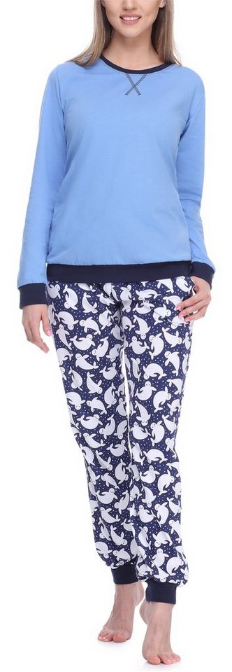 Merry Style Schlafanzug Damen Pyjama MS10-168 aus Baumwolle von Merry Style
