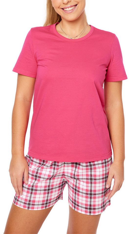 Merry Style Schlafanzug Damen Pyjama Zweiteiler Kurz aus Baumwolle Set MS10-177 von Merry Style