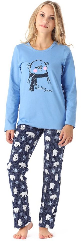 Merry Style Schlafanzug Mädchen Zweiteiliger Schlafanzug Pyjama Lang Winter MS10-192 von Merry Style