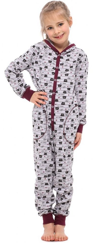 Merry Style Schlafanzug Mädchen Schlafoverall mit Kapuze MS10-223 von Merry Style