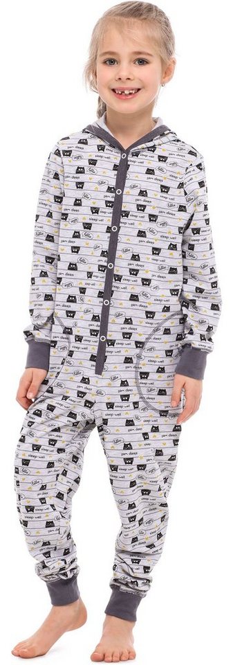Merry Style Schlafanzug Mädchen Schlafoverall mit Kapuze MS10-223 von Merry Style