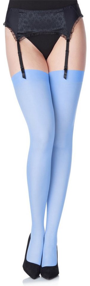 Merry Style Strapsstrümpfe Damen Mikrofaser Strapsstrümpfe MS 799 40 DEN elastischer Bund von Merry Style