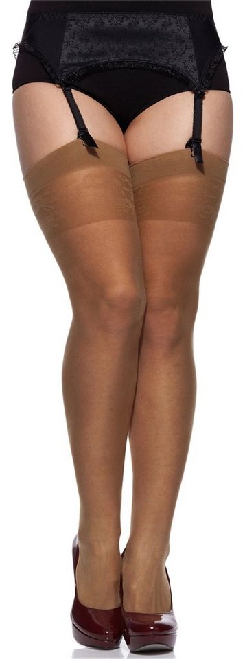 Merry Style Strapsstrümpfe Damen Strapsstrümpfe plus size MS 167 20 DEN elastischer Bund von Merry Style