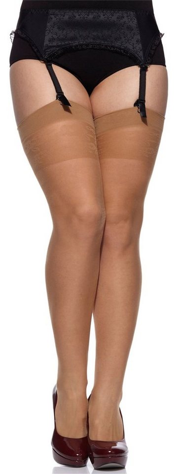 Merry Style Strapsstrümpfe Damen Strapsstrümpfe plus size MS 167 20 DEN elastischer Bund von Merry Style