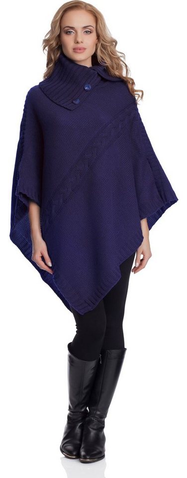 Merry Style Strickponcho Damen Poncho 2V3T1 von Merry Style