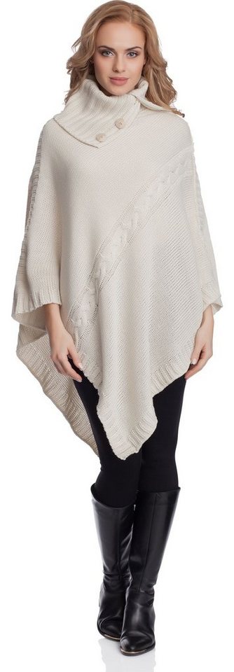 Merry Style Strickponcho Damen Poncho 2V3T1 von Merry Style