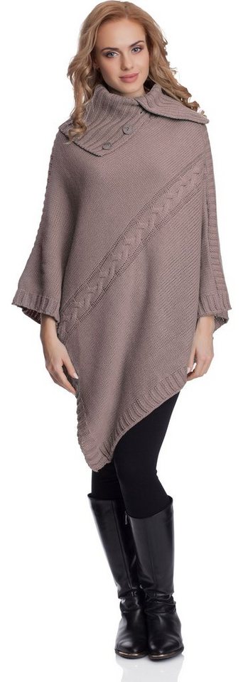 Merry Style Strickponcho Damen Poncho 2V3T1 von Merry Style