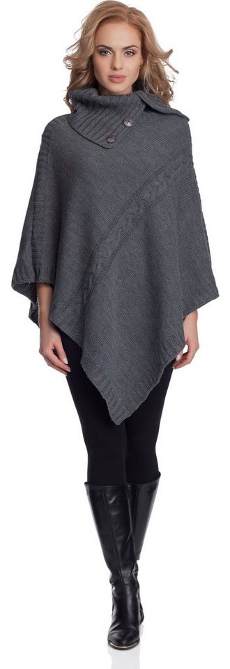 Merry Style Strickponcho Damen Poncho 2V3T1 von Merry Style