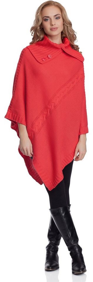 Merry Style Strickponcho Damen Poncho 2V3T1 von Merry Style