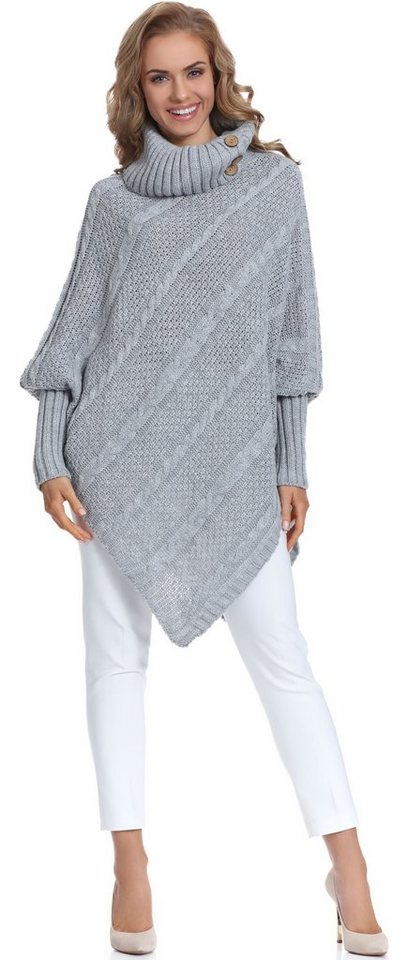 Merry Style Strickponcho Damen Poncho C46l4 von Merry Style