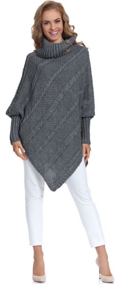 Merry Style Strickponcho Damen Poncho C46l4 von Merry Style