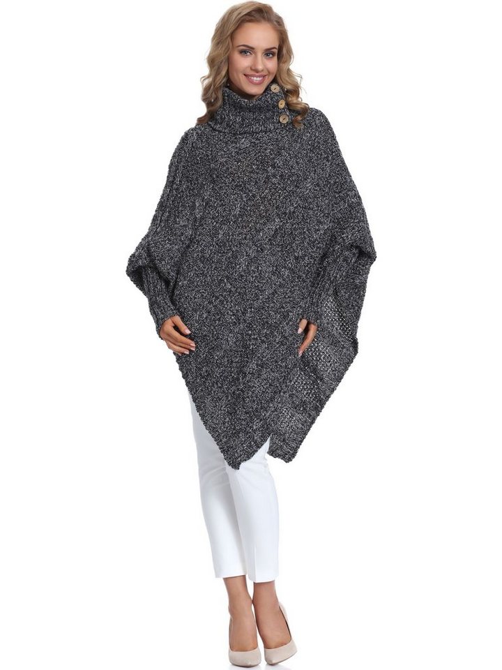 Merry Style Strickponcho Damen Poncho C46l4 von Merry Style