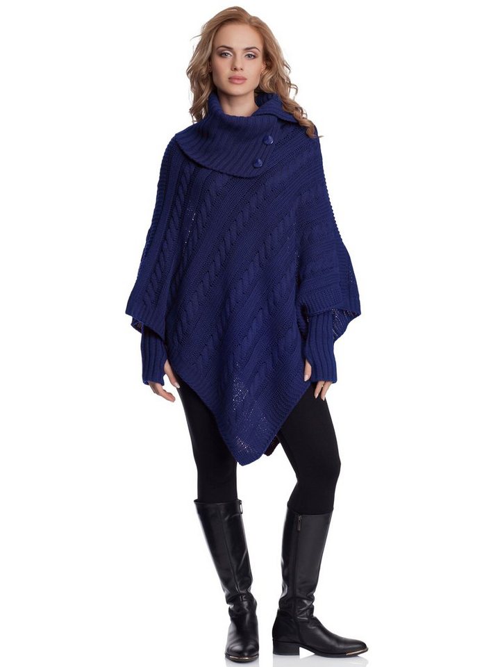 Merry Style Strickponcho Damen Poncho N4293 von Merry Style