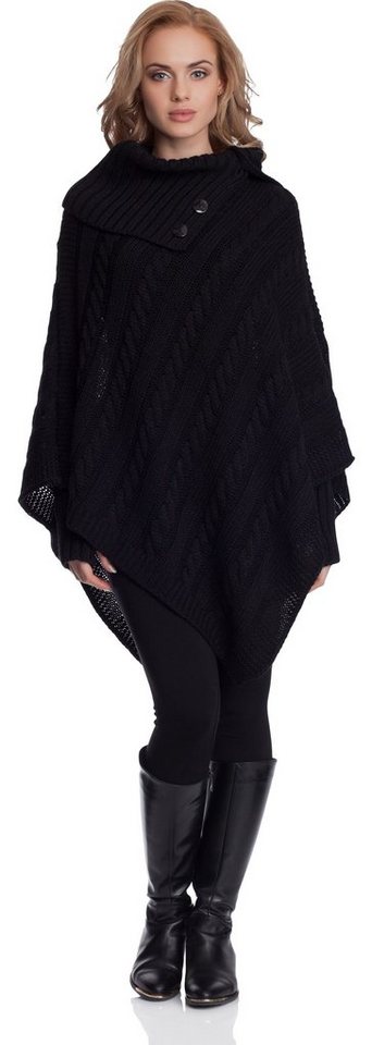 Merry Style Strickponcho Damen Poncho N4293 von Merry Style